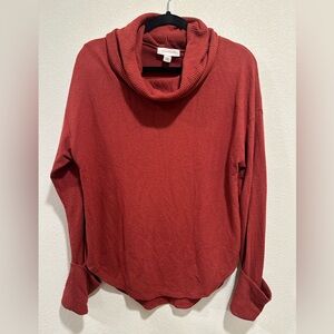 Treasure & Bond Rust Cowl Neck Sweater